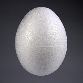 Ozdoba wielkanocna Jajko do dekorowania ze styropianu 14 cm | Jajo styropianowe 140 mm